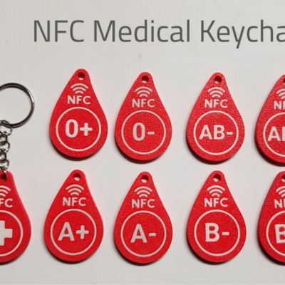 Tag NFC z grupą krwi